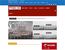 Tablet Screenshot of pribuminews.com